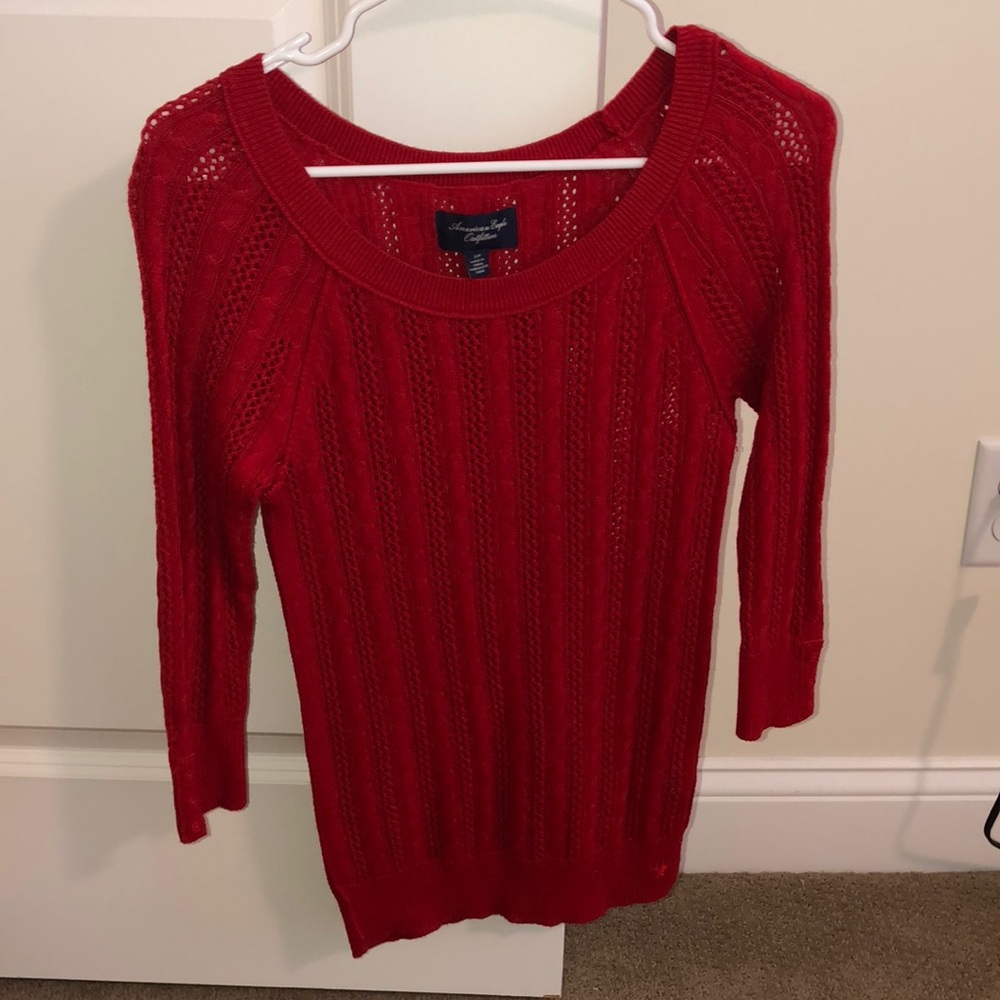 red American Eagle sweater